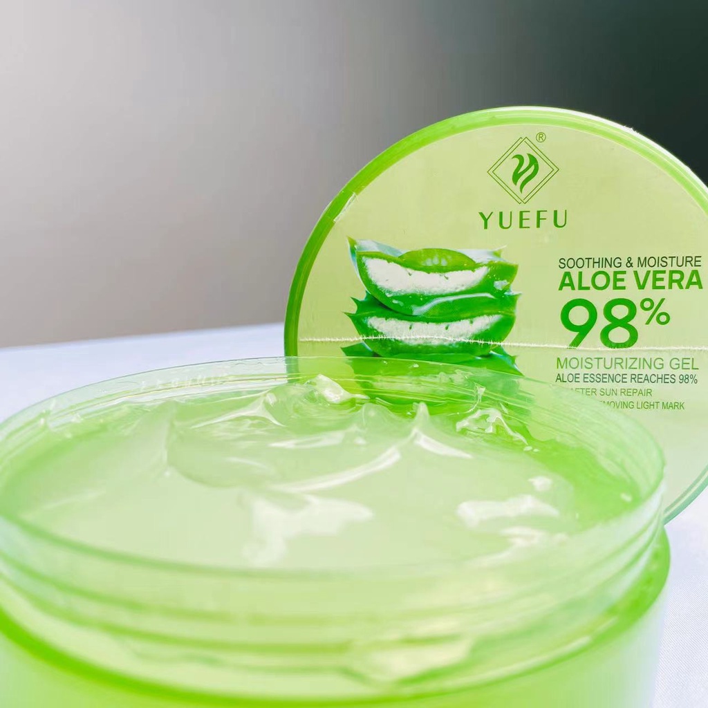 YUEFU Aloe Vera Gel 98% 300 Gr/ml Lidah Buaya Gel