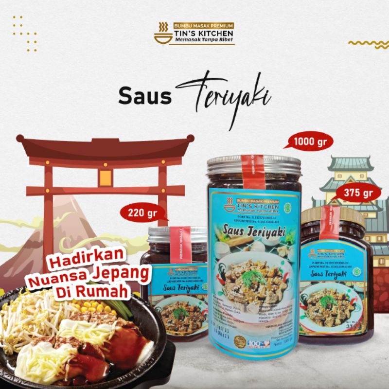 

Saos Teriyaki Bumbu Masak Instan Saus Sauce praktis Multifungsi Tins Kitchen