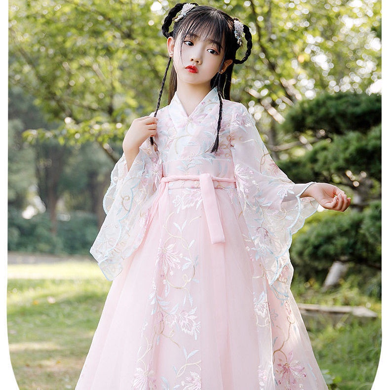 Girls' ancient clothes super immortal Han clothes Ru skirt summer clothes children's Tang clothes su