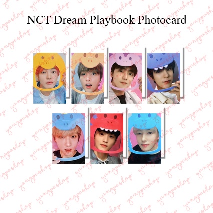 [PO / SET] DREAM PLAYBOOK NDRE PHOTOCARD FAN MADE UNOFFICIAL YANGPASHOP JENO JAEMIN JISUNG PINKFONG