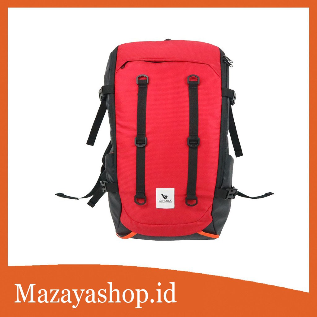 Porter Backpack - Black Mix Red