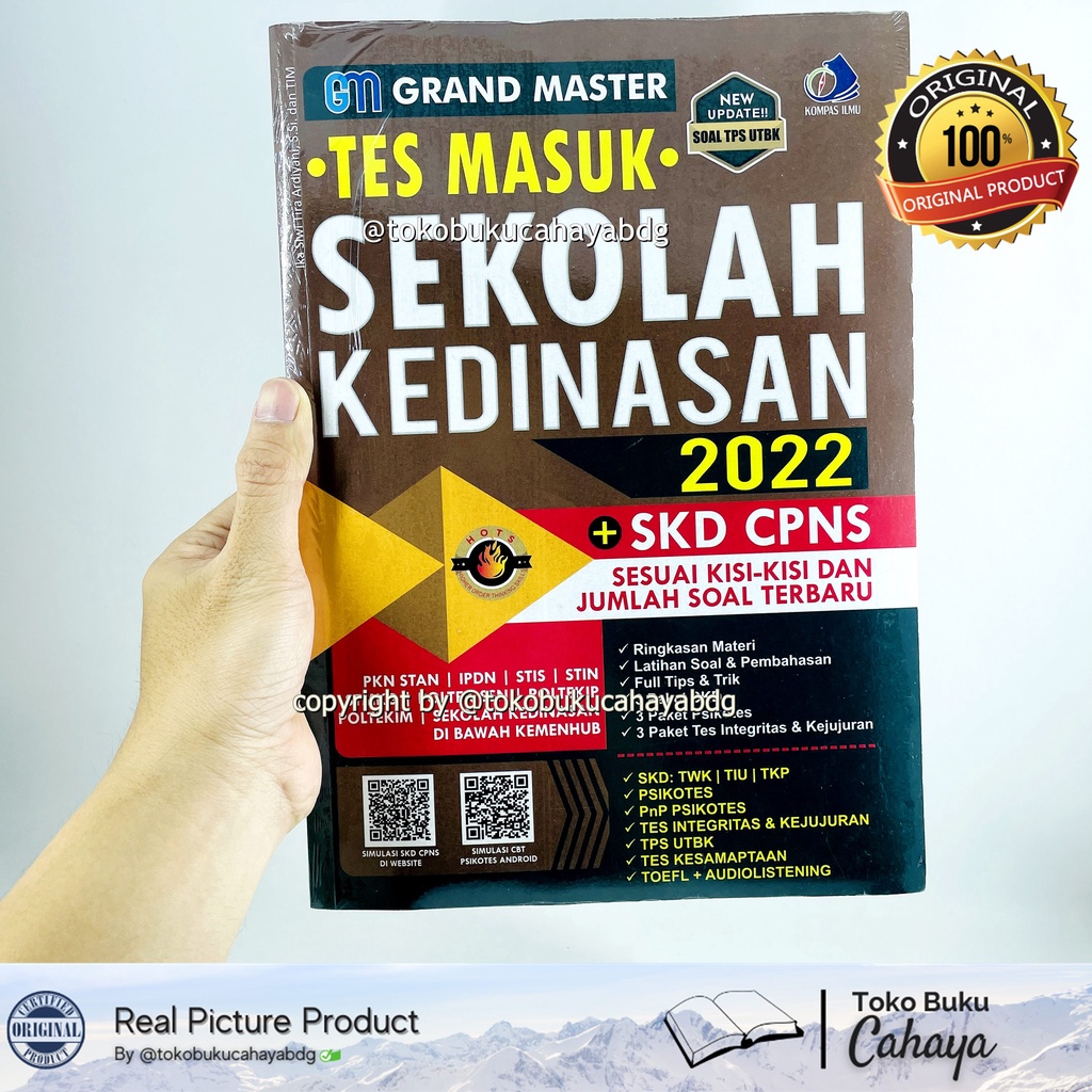 Download BUKU TES MASUK SEKOLAH KEDINASAN 2022 SKD CPNS BUKU ORIGINAL ...