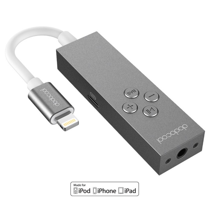 Dodocool MFI Certified 2 in 1 Lightning to lightning and 3.5 mm Aux