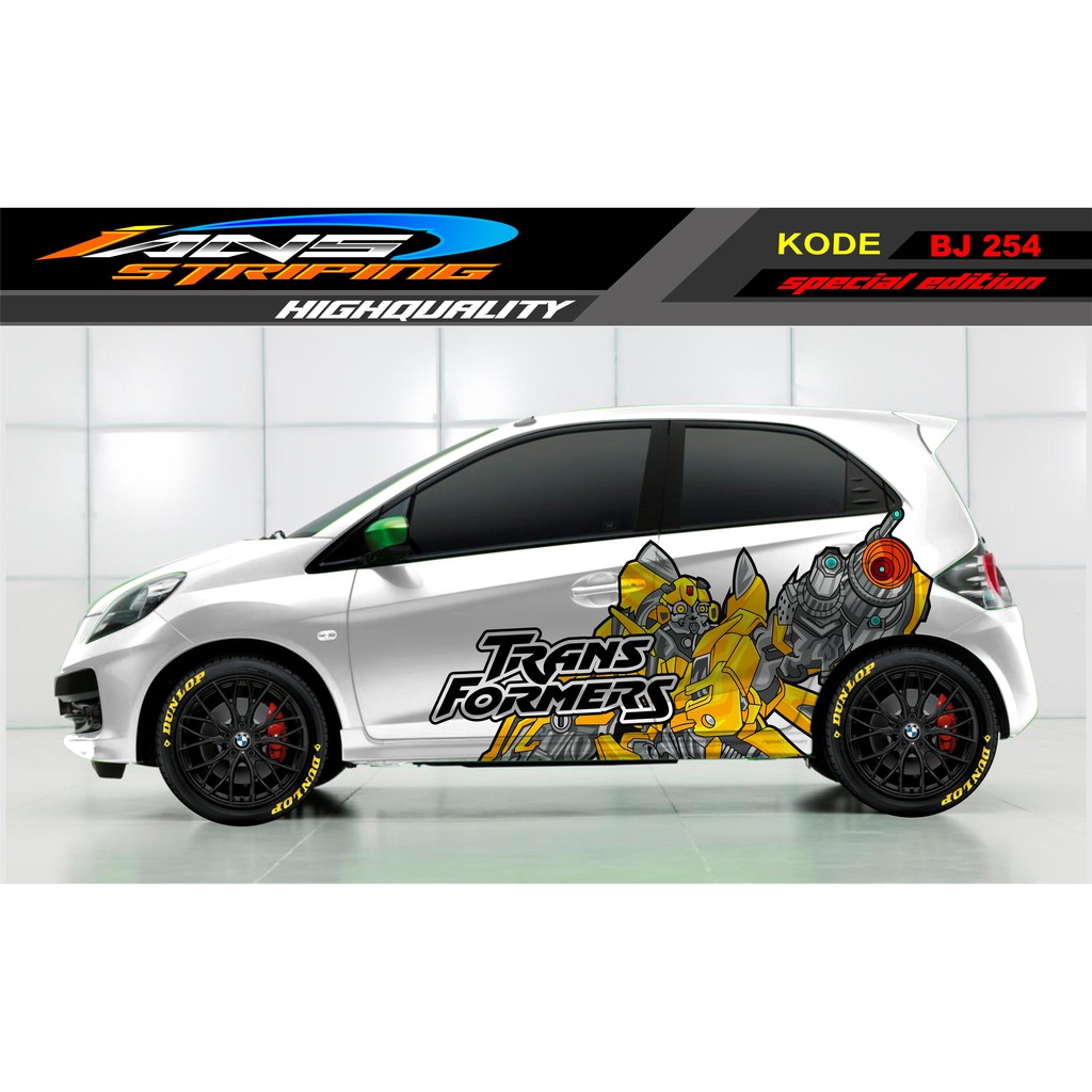 DECAL STIKER MOBIL BRIO, JAZZ, MOBILIO, YARIS, KARIMUN, AGYA, SIGRA / STICKER MOBIL