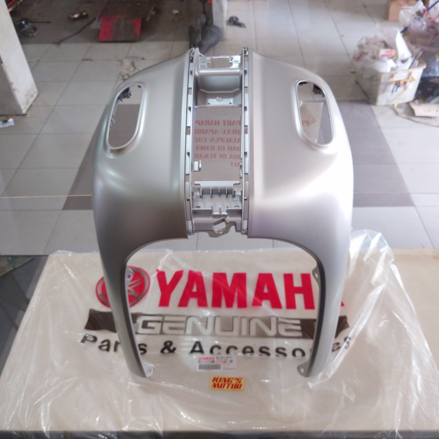 TAMENG SAYAP DEPAN LEGSHIELD 1 FAZZIO SILVER ASLI YAMAHA BEJ-P3