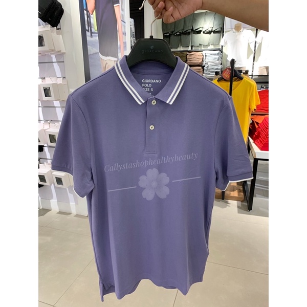 Giordano Polo Shirt Man Lycra Cotton Vintage Velvet Kaos Polo Pria New Sale S,M,L,XL & XXL Kaos Polo