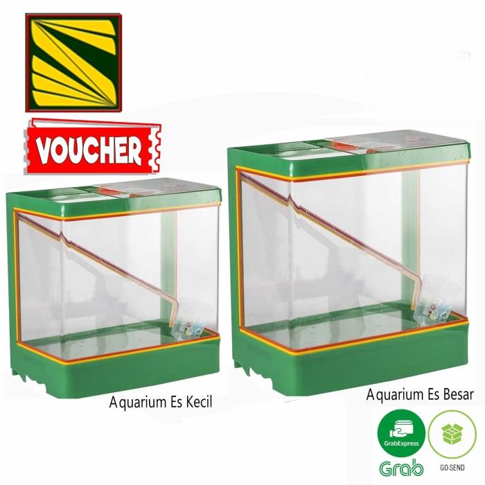 Dipper | Aquarium Es Kelapa Acrylic Es Buah + Gayung / Kotak Akrilik Es Buah