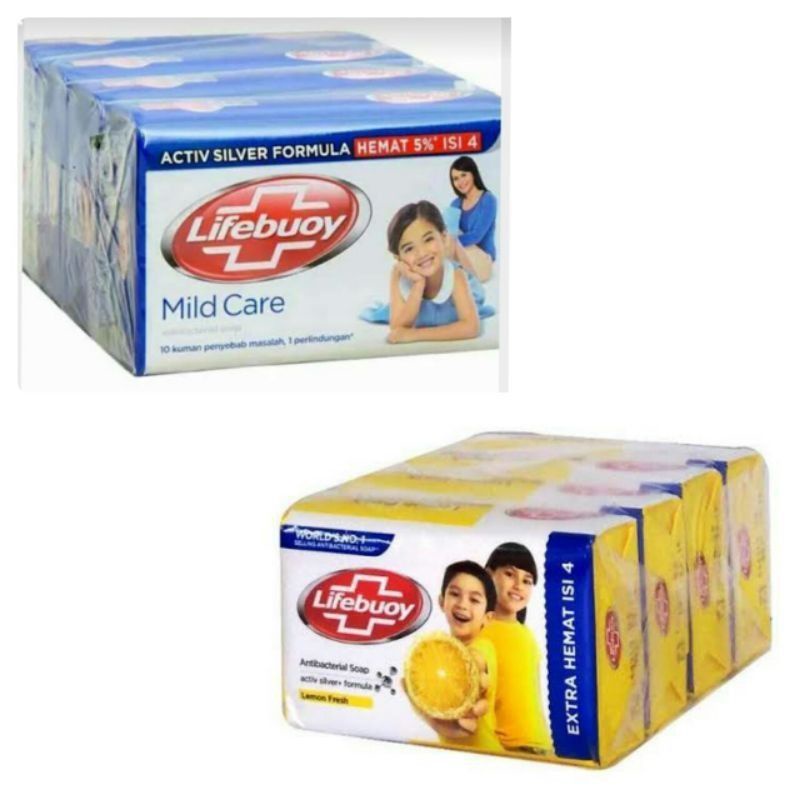 Lifebuoy Sabun Batang 110gr Isi 4