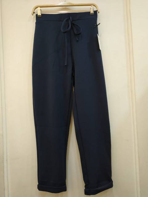 (5 Warna) Celana Bahan Scuba Stretch Kulot Polos All Size-3