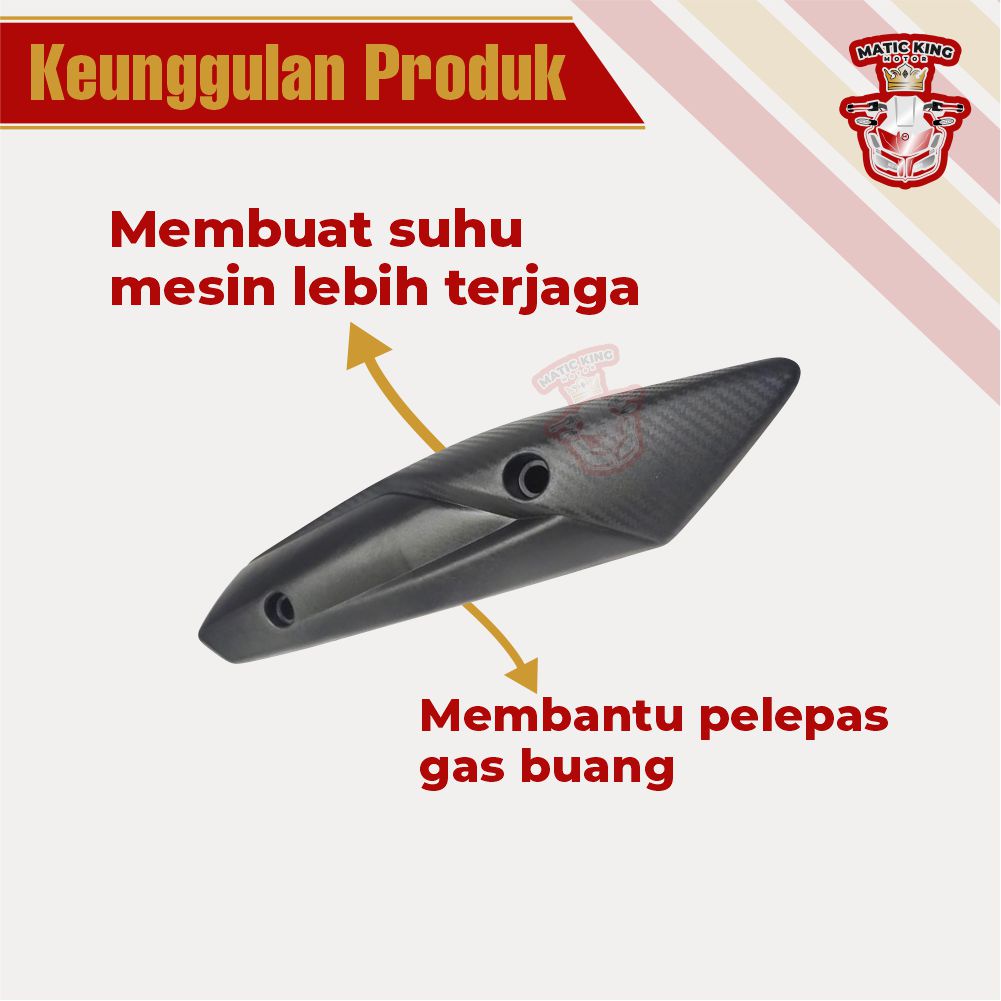 Tutup Cover Tameng knalpot Mio J Soul GT 115  Matickingmotor