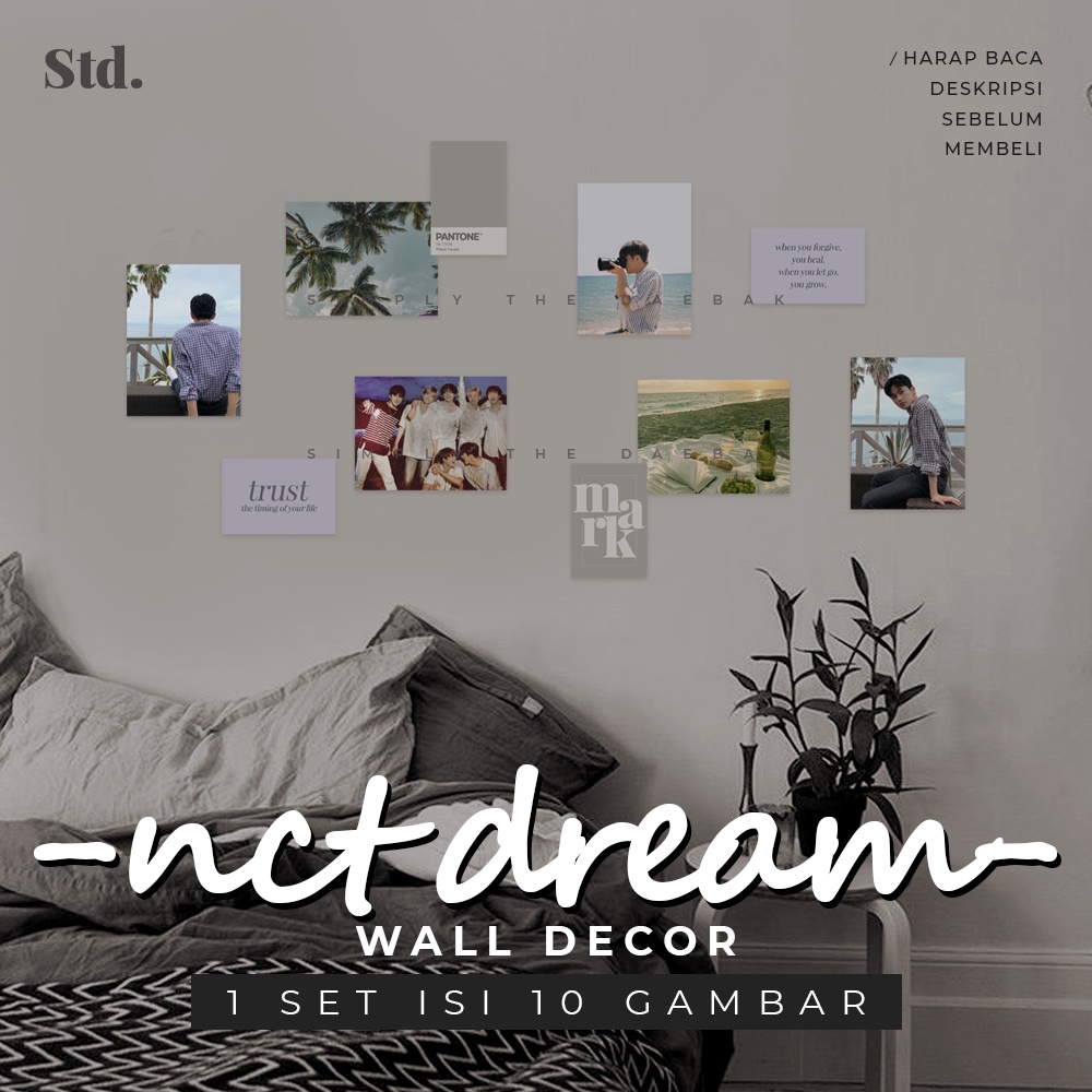 NCT Dream Wall decor KPOP poster aesthetic minimalist hiasan dinding dekorasi kamar tumblr pinterest