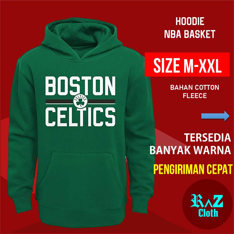 Baju Jaket Hoodie Basket Basketball NBA Boston Celtics