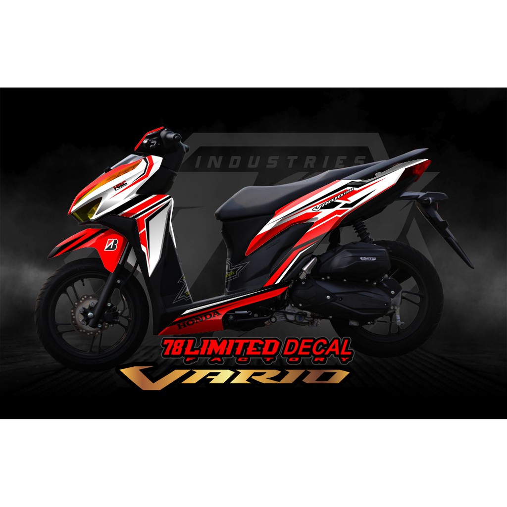 (COD) TERBARU Decal Sticker Honda Vario New 125 150 Full body - Stiker Skotlet Modifikasi All New Va