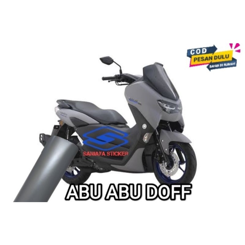 Skotlet Stiker Motor Abu Abu Doff Dan Glossy