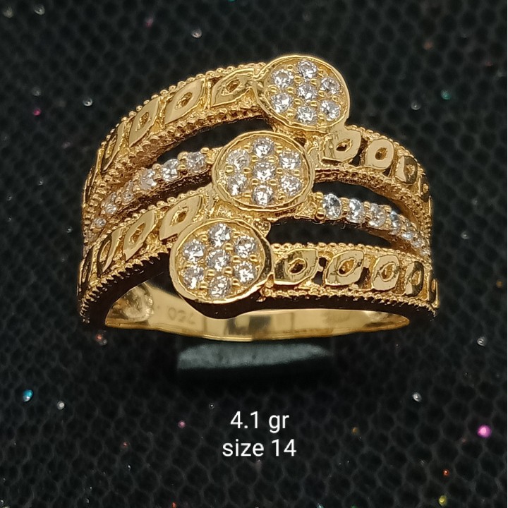 Cincin Emas 17K - 4.1 gr Kadar 750 - 1652