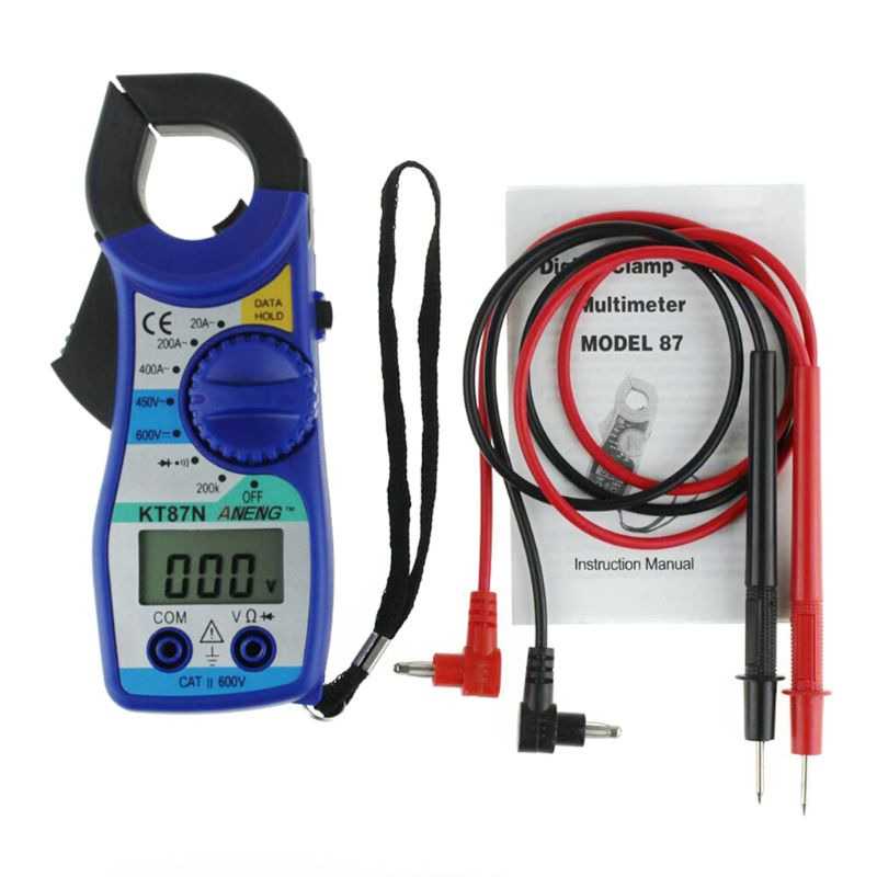 (BISA COD) RVOSTR ANENG Digital Multimeter Voltage Tester Clamp - KT87N