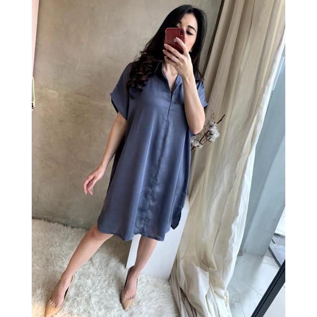 SHERA V DRESS - DRESS WANITA OVERSIZE POLOS