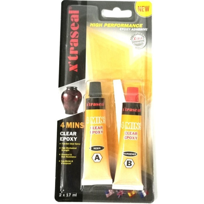 Lem Plastic Clear Epoxy Xtraseal