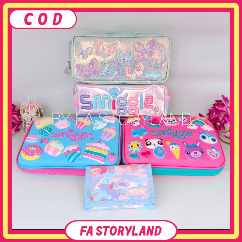 

Tempat Pensil Smiggle Original / Hardtop Pencil Case / Kotak Pensil Dompet & Gelang