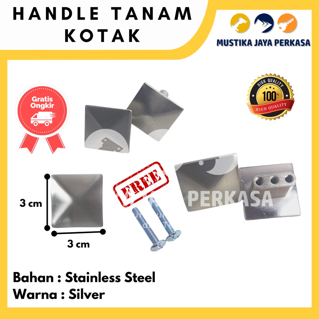 Handle Knob Tarikan Lemari Laci Pintu Lemari Kotak Stainless