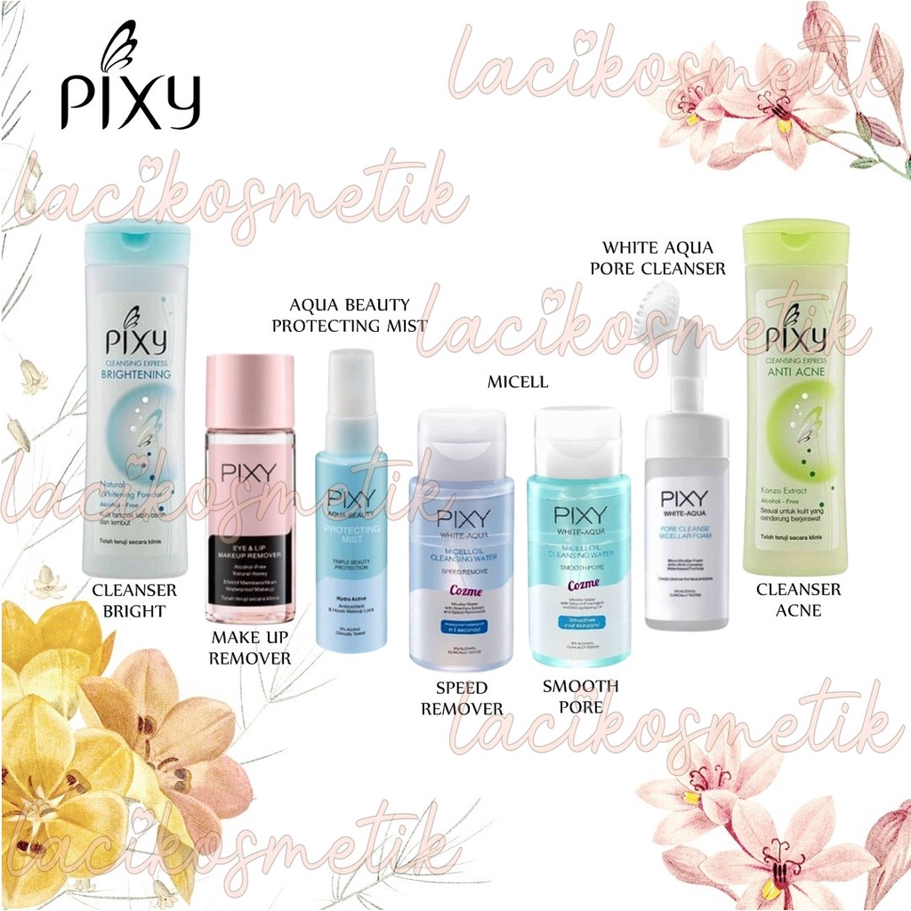 ✨LACIKOSME✨ PIXY CLEANSER MAKE UP PROTECTING MIST - MICELLAR WATER PEMBERSIH MUKA ORIGINAL