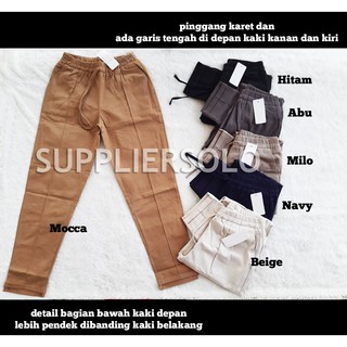 Jual Baggy Pants Twill Combed Premium Grade A Halus Dan Tebal Ukuran Xl Dan Jumbo Shopee