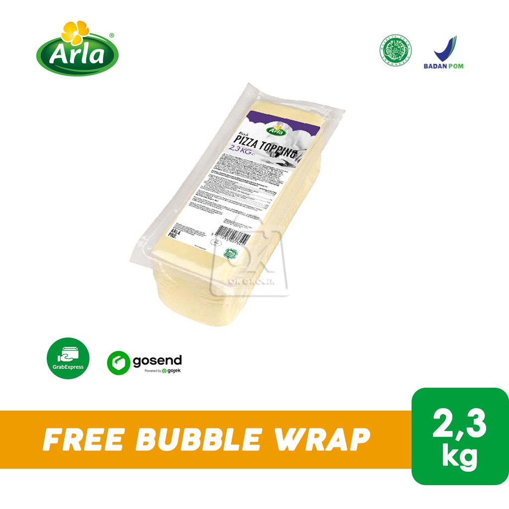 

Arla Pizza Topping Cheese Block / Mozzarella (2,3kg) KHUSUS INSTANT