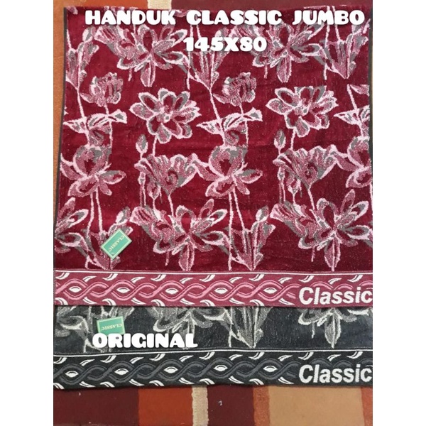 Handuk  Mandi Dewasa Classic Jumbo Ukuran 85 x 140 Cm-Handuk Mandi Dewasa Classic Jumbo-Handuk Mandi Berkualitas Motif random