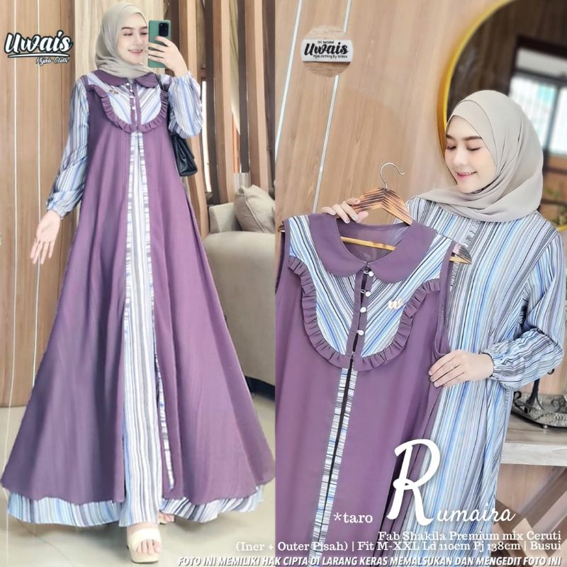 Ready Rumaira | Selena | Millia Gamis Maxy Prada Rayon Michael Ceruty Size Standard New Arrival By U