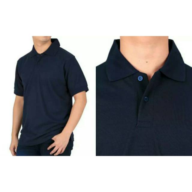 KAOS POLO NAVY - KAOS KERAH NAVY - POLO NAVY POLOS - KAOS PRIA - POLO PRIA