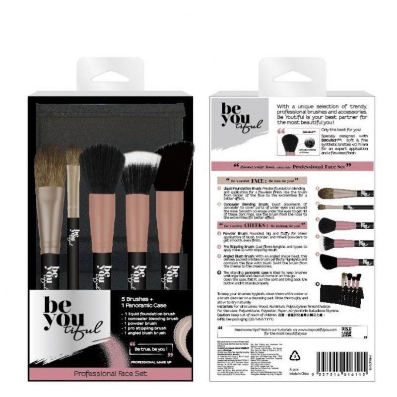 Flash sale BeYouTiful Brush Profesional make up set 6 in 1