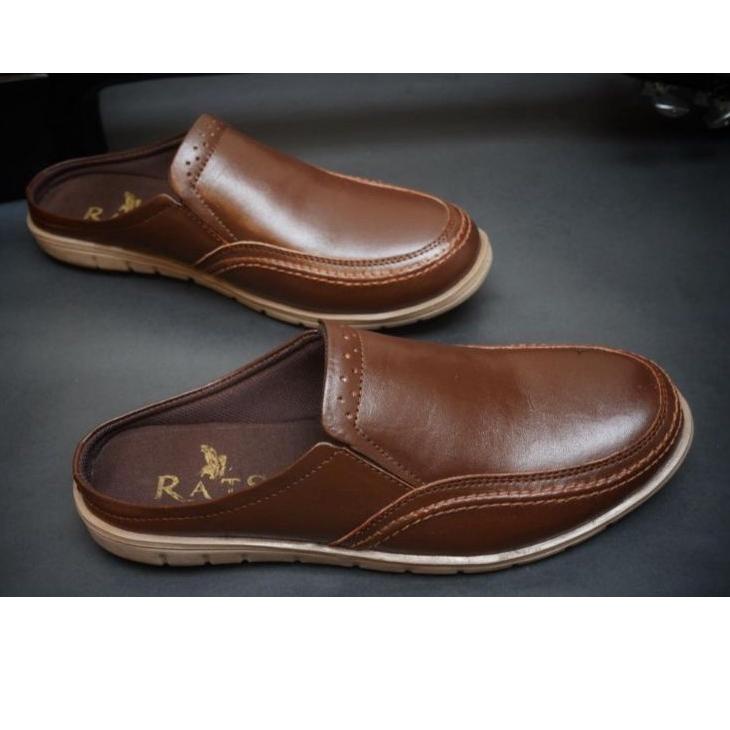 [N0P] sendal sepatu pria kulit asli 100% original ZXW4