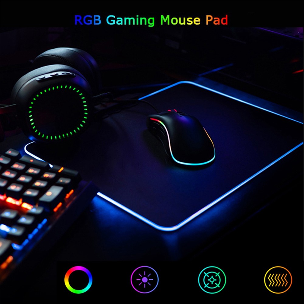 Mouse Pad Gaming Anti Air Dengan Lampu Rgb + Kabel Usb Untuk Dota2