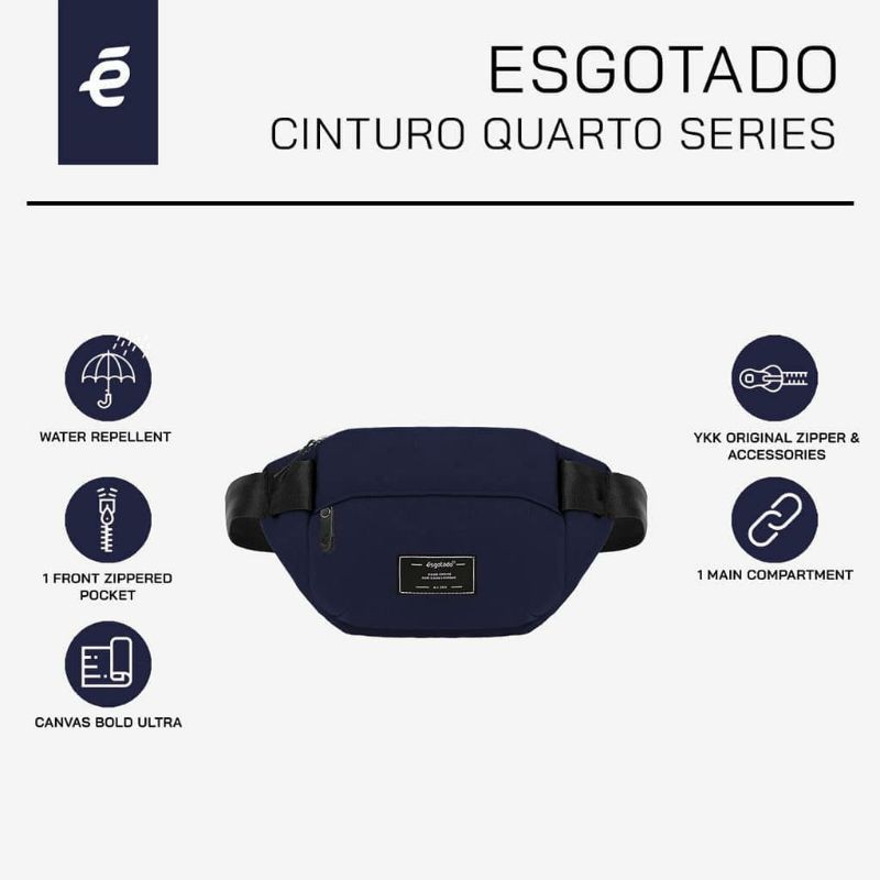 Tas Waisbag Esgotado Cinturo Quarto Navy Original Murah