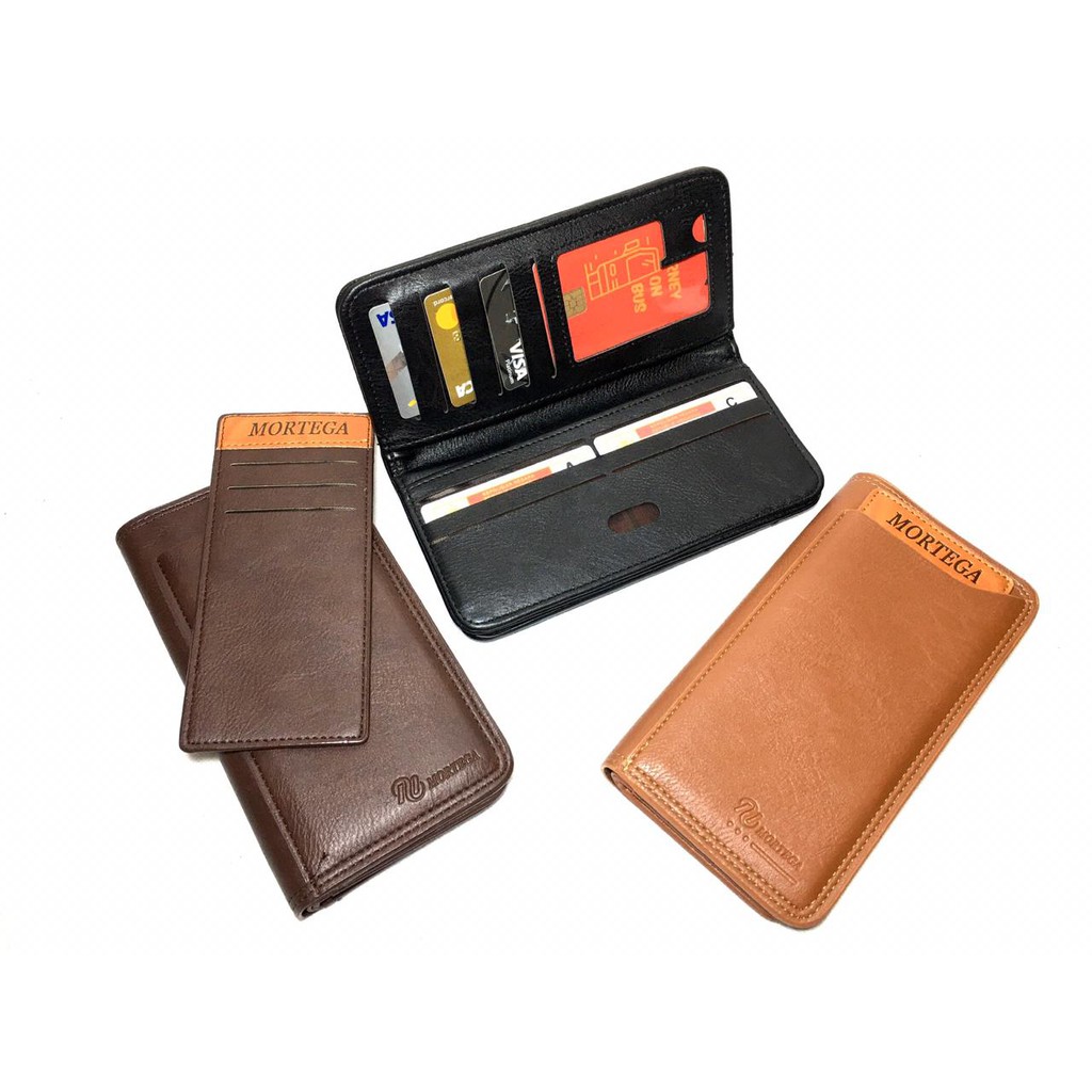 Dompet Panjang Kulit PU Mortega Pria - M-504