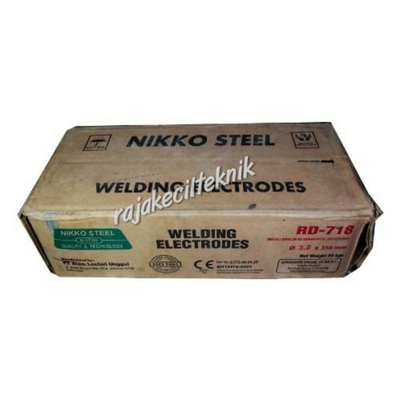 Kawat Las Besi Nikko AWS E7018 RD 718 uk 2.6mm pack