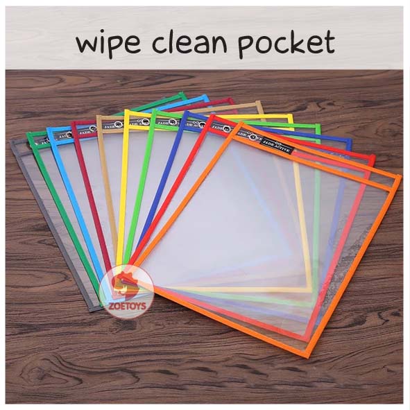 Zoetoys Paket Hemat Montess Wipe Clean Pocket + Wipe Clean Marker