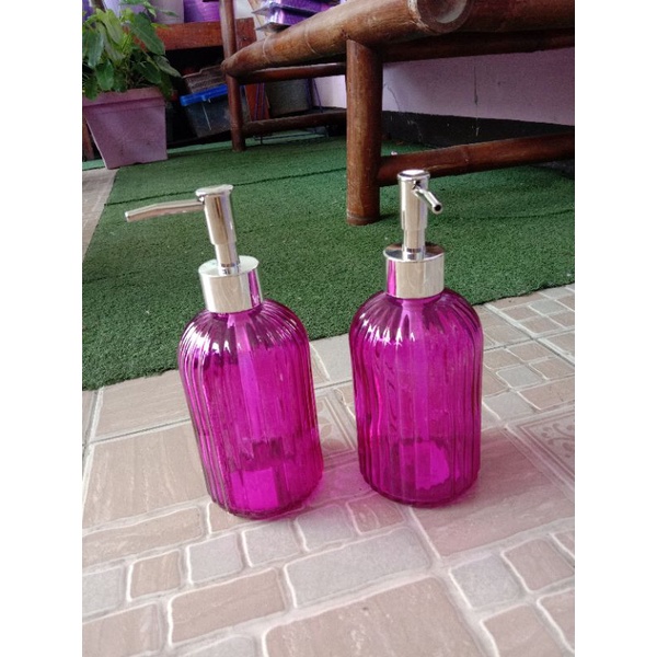botol sabun pump kaca