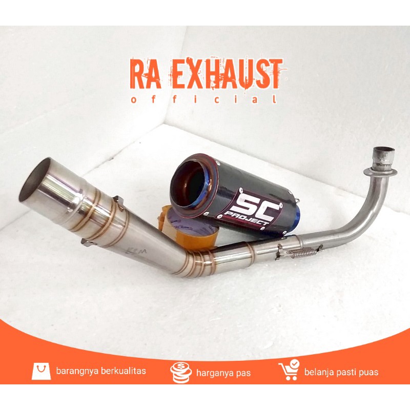 Knalpot Racing SC Project / Knalpot Jupiter z1 / Jupiter z / Vega r / Vega zr / Supra x 125 / Supra 