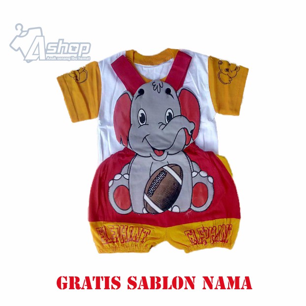 Baju bayi Jumper Kodok Bayi Gajah Terlaris setelan bayi laki laki perempuan