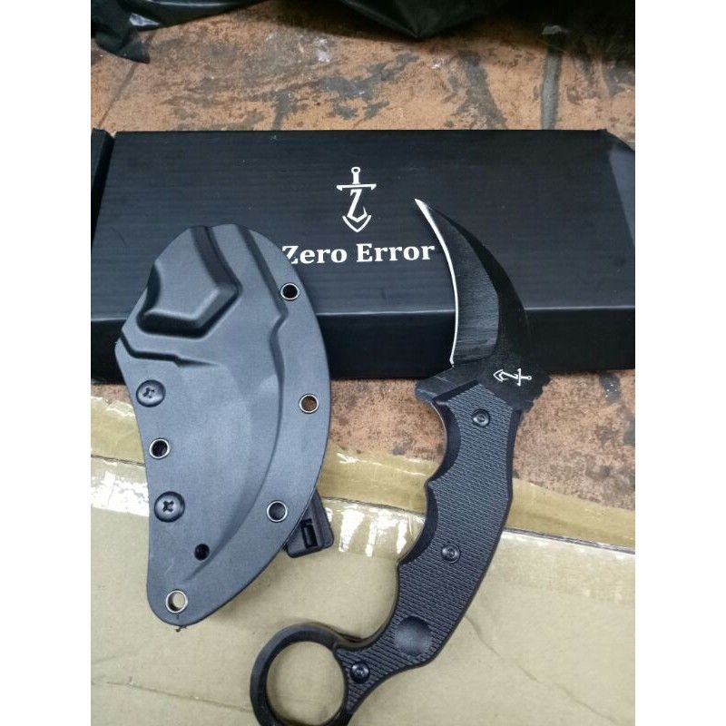 PISAU KARAMBIT KYDEX ZERO ERROR SURVIVAL KIT OUTDOOR TNI POLRI