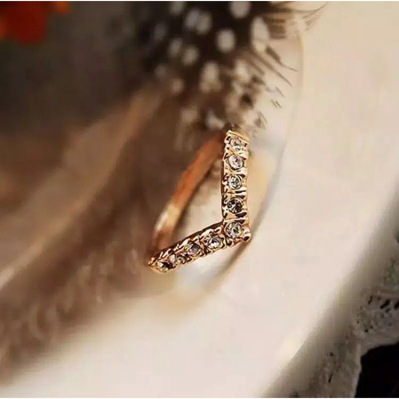 cincin korea import gold diamond