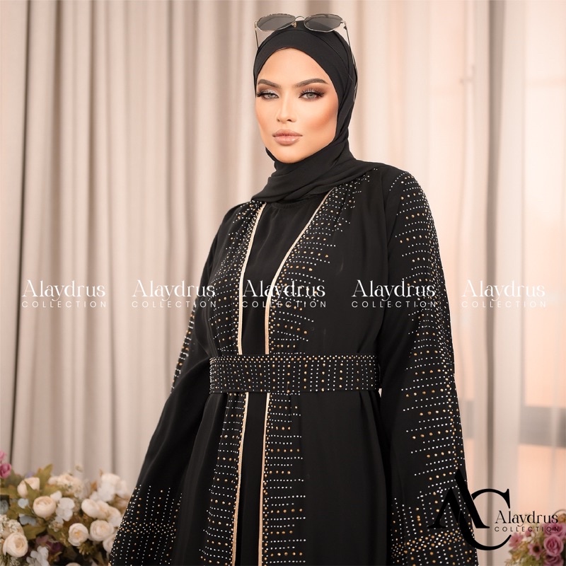 Abaya Gamis Maxi Dress Arab Saudi Bordir Zephy Turki Haji Umroh Dubai Turkey 811