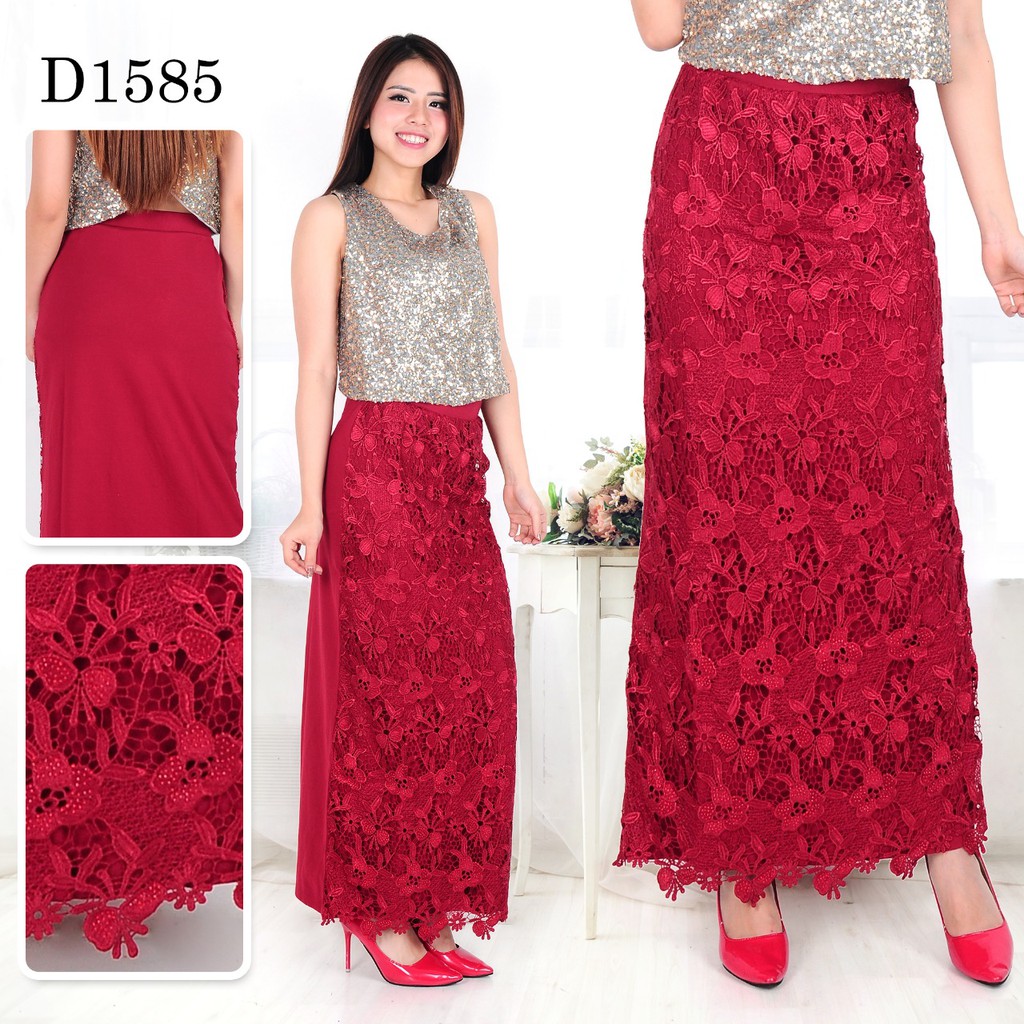 Rok Panjang Brokat IMPORT #8