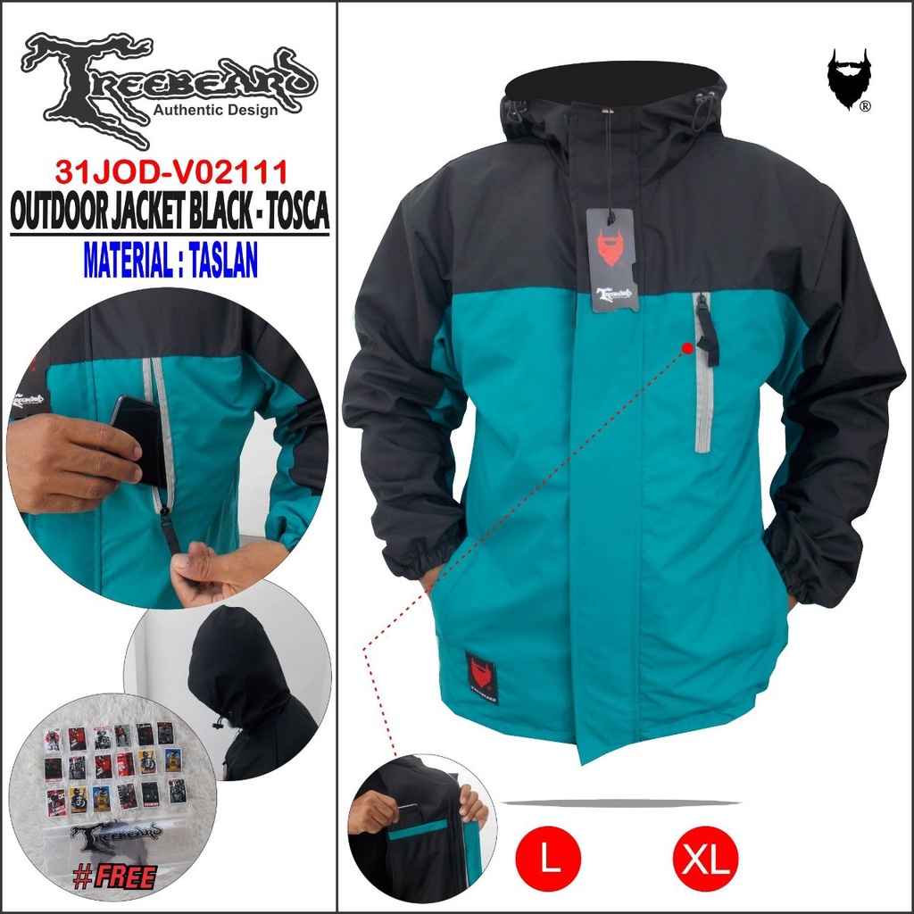 Jaket Outdoor / Jaket Parasut Outdoor Gunung Anti Air Tahan Angin / Jaket Outdoor Original Treebeard