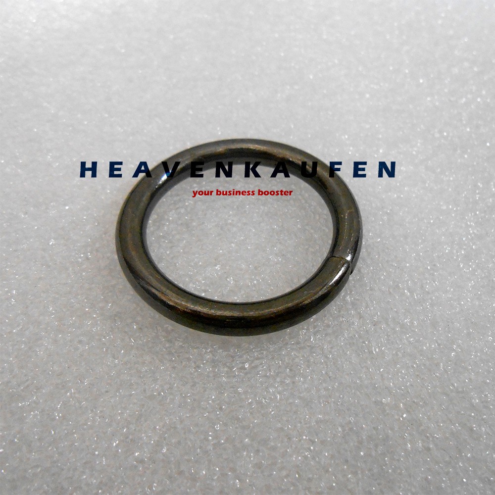 Ring Bulat / Ring O Diameter Lubang 3 cm Warna Black Nikel Tebal 4,5 mm