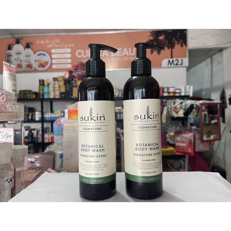 bc - sukin botanical body wash 250 ml - sukin sabun mandi cair 250 ml