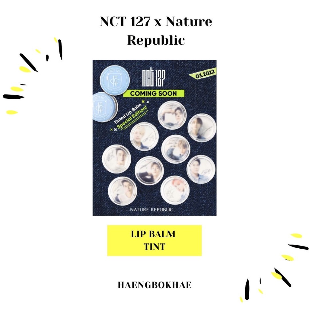 [ READY INA ] NCT 127 X NATURE REPUBLIC - LIP BALM TINTED (SEALED)