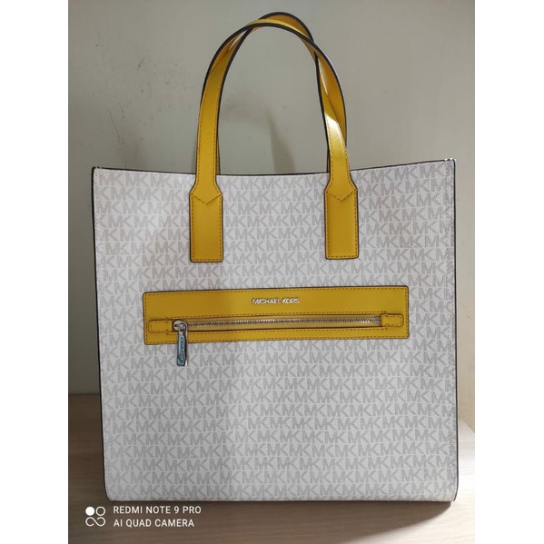 TAS  MICHAEL KORS original MK KENLY Large NS Tote Colour Citrus Preloved