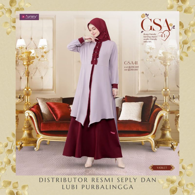 GAMIS DEWASA GSA 41 VIOLET BY AURANY